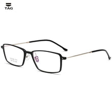Load image into Gallery viewer, TR90 men Glasses frame vintage optical  brand women myopia designer clear Eyeglasses frame black Trendy eye glasses square frame
