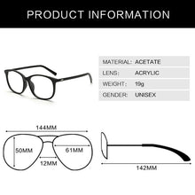 Carica l&#39;immagine nel visualizzatore di Gallery, TRIUMPH VISION Acetate Black Frame Eyeglasses Women Square Designer 2016 Frame Glasses Eyewear Brand Eye Glasses Men New