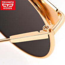 Load image into Gallery viewer, TRIUMPH VISION Brand Designer Sun Glasses For Women Round Pilot Style Female Sunglasses Pink Mirror Shades Oculos Women