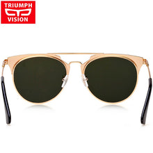 Load image into Gallery viewer, TRIUMPH VISION Brand Designer Sun Glasses For Women Round Pilot Style Female Sunglasses Pink Mirror Shades Oculos Women