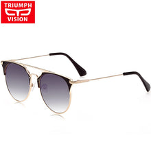 Load image into Gallery viewer, TRIUMPH VISION Brand Designer Sun Glasses For Women Round Pilot Style Female Sunglasses Pink Mirror Shades Oculos Women