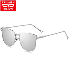 Carica l'immagine nel visualizzatore di Gallery, TRIUMPH VISION Occhiali da sole Cat Eye a specchio rosa Occhiali da sole da donna Occhiali da sole per donna Oculos Feminino in metallo