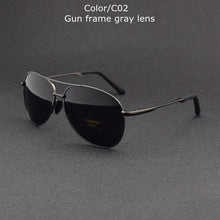 Carica l'immagine nel visualizzatore di Gallery, TUZENGYONG 2022 Brand Alloy Men's Sunglasses Polarized UV400 Lens Sun Glasses  For Men  Pilot Eyewear Oculos de sol High Quality