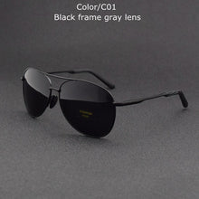 Carica l'immagine nel visualizzatore di Gallery, TUZENGYONG 2022 Brand Alloy Men's Sunglasses Polarized UV400 Lens Sun Glasses  For Men  Pilot Eyewear Oculos de sol High Quality