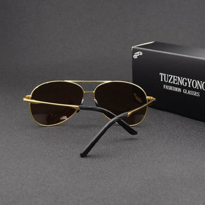 TUZENGYONG 2023 Brand Alloy Men's Sunglasses Polarized UV400 Lens Sun Glasses For Men Eyewear Oculos de sol