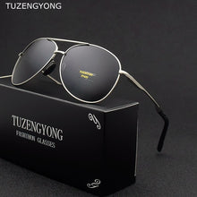 Load image into Gallery viewer, TUZENGYONG 2023 Brand Alloy Men&#39;s Sunglasses Polarized UV400 Lens Sun Glasses For Men Eyewear Oculos de sol