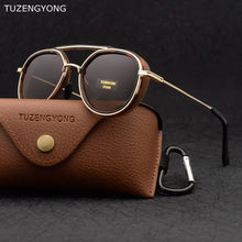 Load image into Gallery viewer, TUZENGYONG 2022  Gothic Steampunk Polarized Sunglasses Women Brand Designer Vintage Men Sun Glasses UV400 Eyewear