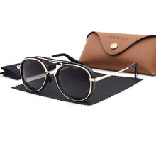 Load image into Gallery viewer, TUZENGYONG 2022  Gothic Steampunk Polarized Sunglasses Women Brand Designer Vintage Men Sun Glasses UV400 Eyewear