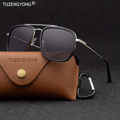 TUZENGYONG 2023 Steampunk Sunglasses Polarized Men Women Brand Designer Vintage Sun Glasses  UV400 Oculos de sol