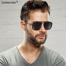 Load image into Gallery viewer, TUZENGYONG 2023 Steampunk Sunglasses Polarized Men Women Brand Designer Vintage Sun Glasses  UV400 Oculos de sol