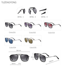Load image into Gallery viewer, TUZENGYONG 2023 Steampunk Sunglasses Polarized Men Women Brand Designer Vintage Sun Glasses  UV400 Oculos de sol