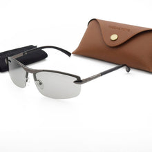 Carica l&#39;immagine nel visualizzatore di Gallery, TUZENGYONG Occhiali da sole fotocromatici senza montatura in lega da uomo polarizzati occhiali da guida giorno e notte camaleonte antiriflesso gafas de sol 
