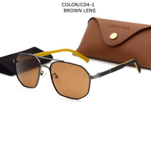 Load image into Gallery viewer, TUZENGYONG Classic Polarized Sunglasses Women Brand Design Hexagon Alloy Frame+ Rubber Temples Men Glasses UV400 protection