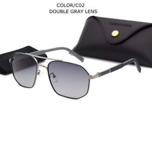 Load image into Gallery viewer, TUZENGYONG Classic Polarized Sunglasses Women Brand Design Hexagon Alloy Frame+ Rubber Temples Men Glasses UV400 protection