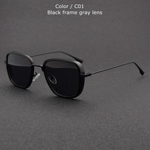 Load image into Gallery viewer, TUZENGYONG Steampunk Sunglasses Men Women Brand Designer Vintage Square Metal Frame Sun Glasses UV400 Oculos de sol