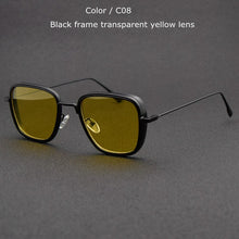 Load image into Gallery viewer, TUZENGYONG Steampunk Sunglasses Men Women Brand Designer Vintage Square Metal Frame Sun Glasses UV400 Oculos de sol