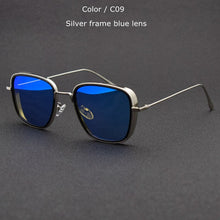 Load image into Gallery viewer, TUZENGYONG Steampunk Sunglasses Men Women Brand Designer Vintage Square Metal Frame Sun Glasses UV400 Oculos de sol