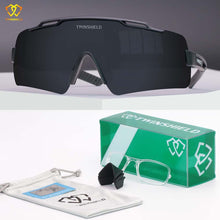 Load image into Gallery viewer, TWINSHIELD Brand Sunglasses Outdoor Sports Glasses Men And Women Fishing Goggles UV400 Black Eyewear Two Nose With Case