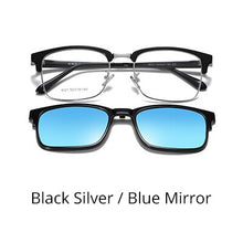 Load image into Gallery viewer, TWO Oclock 2 In 1 Multi-function Optical Frames Magnetic Sunglasses Grade Glasses Male Polarized Clip On Glasses Square Z8021