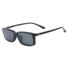 Load image into Gallery viewer, TendaGlasses Lightweight Flexible Rectangular TR90 Men Women Prescription Eyeglass Frame with Polarized Clip On Sunglasses