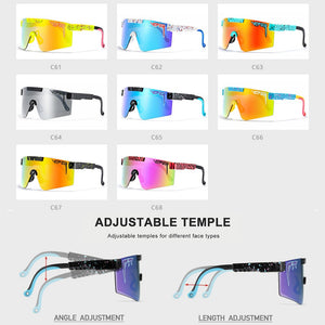 The 2000S Pit Viper Sunglasses Polarized Unbreakable TR90 Frame Rubber Leg Men Women Cool Sports Goggle With Free Box