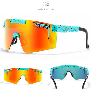 The 2000S Pit Viper Sunglasses Polarized Unbreakable TR90 Frame Rubber Leg Men Women Cool Sports Goggle With Free Box
