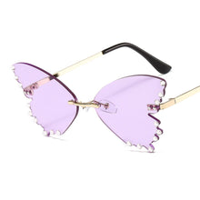 Load image into Gallery viewer, The Ocean Butterfly Lens Sunglasses Female Personality Big Box Set Auger Sunglasses