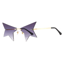 Load image into Gallery viewer, The  Personality Star Metal Frameless Sunglasses Trend Whimsy Glasses Sunglasses Men And Women