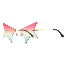 Load image into Gallery viewer, The  Personality Star Metal Frameless Sunglasses Trend Whimsy Glasses Sunglasses Men And Women