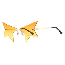 Load image into Gallery viewer, The  Personality Star Metal Frameless Sunglasses Trend Whimsy Glasses Sunglasses Men And Women
