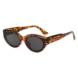 The Retro Oval Frame Sunglasses Personality Catwalk Small Frame Sunglasses Glasses Men's/Women's Universal UV400 Eyewear