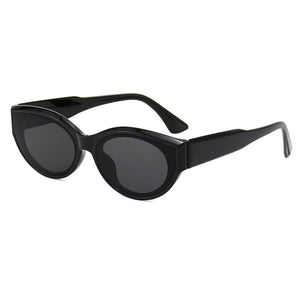 The Retro Oval Frame Sunglasses Personality Catwalk Small Frame Sunglasses Glasses Men's/Women's Universal UV400 Eyewear