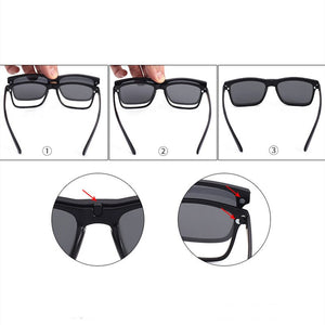 The Set Of Mirrors Unisex Sunglasses, One Mirror And Multi-purpose Polarizing Clips Magnet Adsorption 2202A
