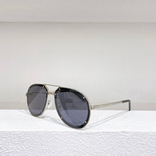 Load image into Gallery viewer, The summer Men&#39;s sunglasses CT0195S Metal oval Large frame Rivet design black/silver/gold/Brown Women&#39;s glasses Anti-UV 400
