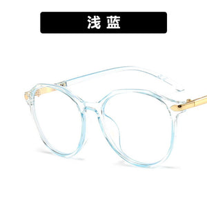 The blu-ray irregular circular glass frame 2023 trill han edition 5129 red eye frames using the network
