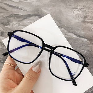 The blue flat light box 2023 simple art college TR90 ultra-light insert core frames without makeup glass frame