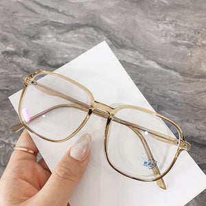 The blue flat light box 2023 simple art college TR90 ultra-light insert core frames without makeup glass frame