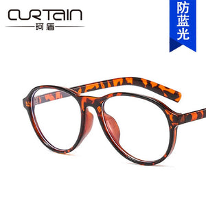 The blue frog mirror glass frame with the 2023 little red book flat lens 3348 frames han edition