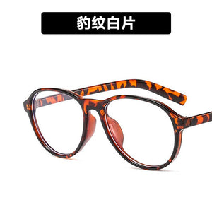 The blue frog mirror glass frame with the 2023 little red book flat lens 3348 frames han edition