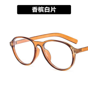 The blue frog mirror glass frame with the 2023 little red book flat lens 3348 frames han edition