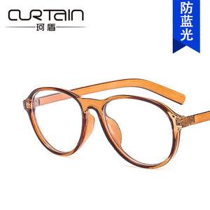 The blue frog mirror glass frame with the 2023 little red book flat lens 3348 frames han edition