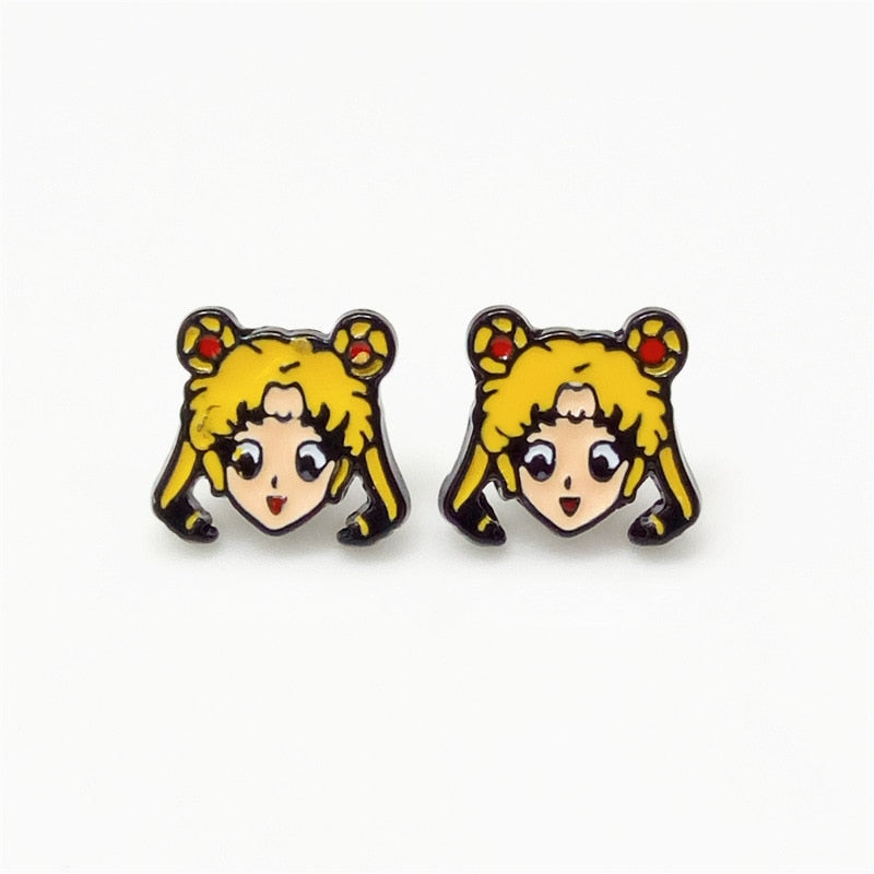 The classic Japanese animated film sailor moon fashion earring stud earrings earrings female in the new