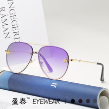 Load image into Gallery viewer, The 2023 bee sunglasses euramerican personality frameless sea toad sunglasses glasses