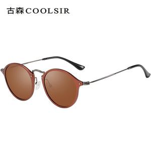 The aluminum-magnesium material men and women the same thin and light full frame polarized sunglasses 6539