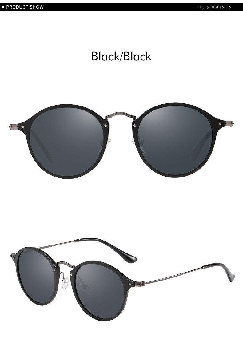 The aluminum-magnesium material men and women the same thin and light full frame polarized sunglasses 6539