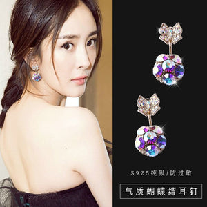 The new fashion personality all-match Earrings luxurious Butterfly Earrings