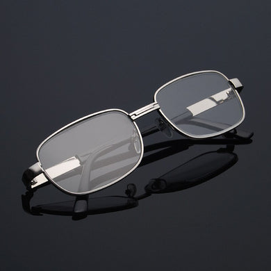 The high-definition crystal glass reading glasses are not afraid of scratching metal big frame reading glasses