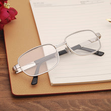 Load image into Gallery viewer, The high-definition crystal glass reading glasses are not afraid of scratching metal big frame reading glasses