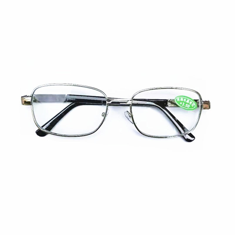 The high-definition crystal glass reading glasses are not afraid of scratching metal big frame reading glasses