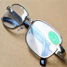 Load image into Gallery viewer, The high-definition crystal glass reading glasses are not afraid of scratching metal big frame reading glasses